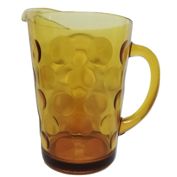 Optic Dot Hazel-Atlas Eldorado Gold Pitcher - Picture 1 of 6